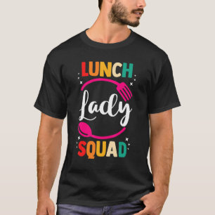Camiseta Trabalhadora de Café Escolar, Senhora do Almoço