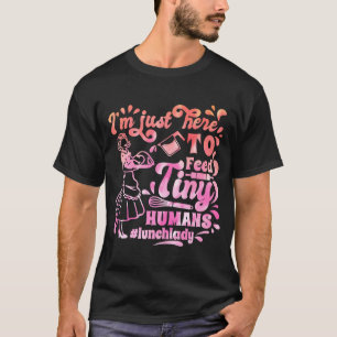 Camiseta Trabalhadora de Cafeteria Lady Roupa para Almoço p