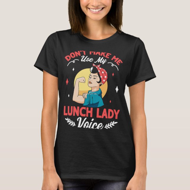 Camiseta Trabalhadora de Cafeteria Lady Roupa para Almoço p (Frente)