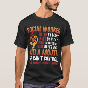 Camiseta Trabalhadora Social Educadora Menina de Trabalho S