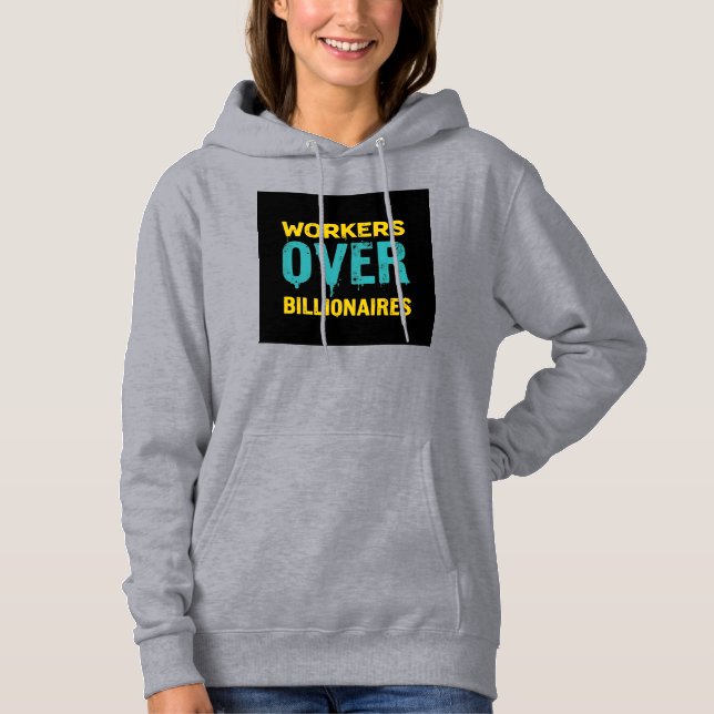 Camiseta Trabalhadores Acima dos Bilionários: Poder ao Povo (Frente)