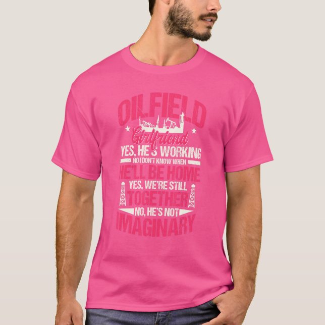 Camiseta Trabalhadores de Campos de Petróleo Torre de Perfu (Frente)