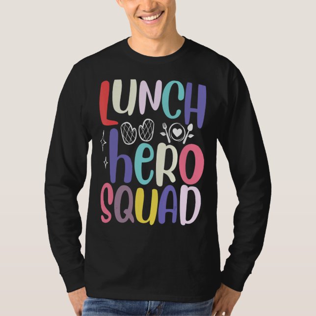 Camiseta Trabalhadores de cantinas de hero Squad no almoço  (Frente)