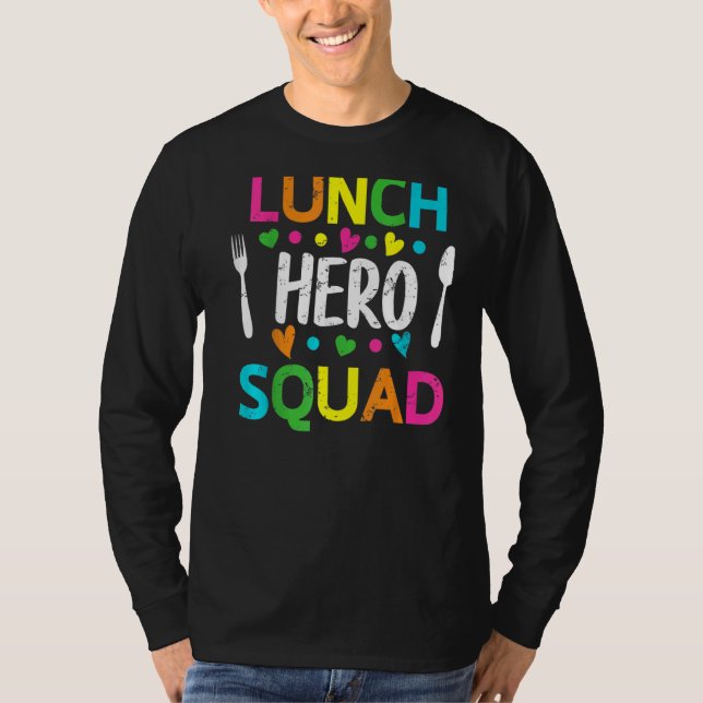 Camiseta Trabalhadores de cantinas de hero Squad no almoço  (Frente)