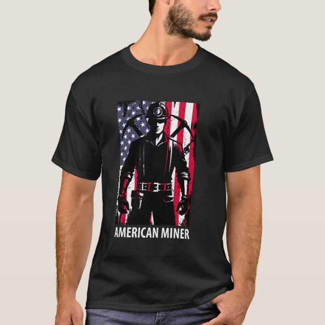 Camiseta Trabalhadores Mineiros Americanos (Frente)