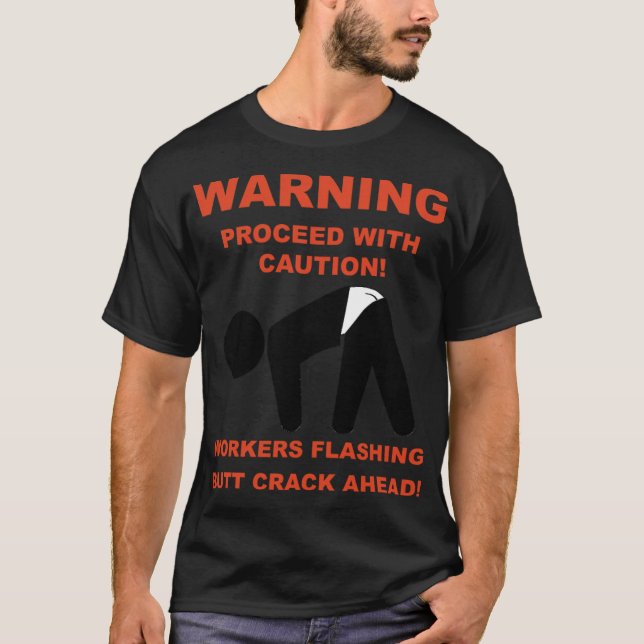 Camiseta TRABALHADORES PISCANDO BUMBUM CRACK AHEAD sobremes (Frente)