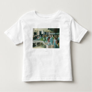 Camiseta Trabalhadores que embalam passas semeadas na