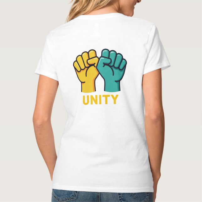 Camiseta Trabalhadores Sobre Bilionários - Estados Ativista (Verso)