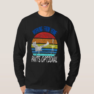 Camiseta Trabalhando De Calças Opcional   Designs Retro Pre