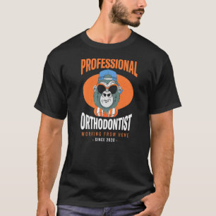 Camiseta Trabalhando do chefe da ortodontia ortodontista do