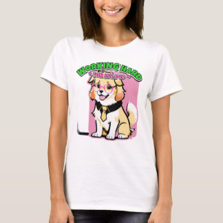 Camiseta Trabalhando Duro Pelo Meu Cachorro Presente Engraç