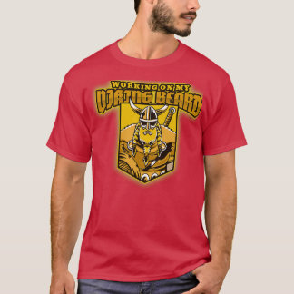 Camiseta Trabalhando em Minha Barba Viking