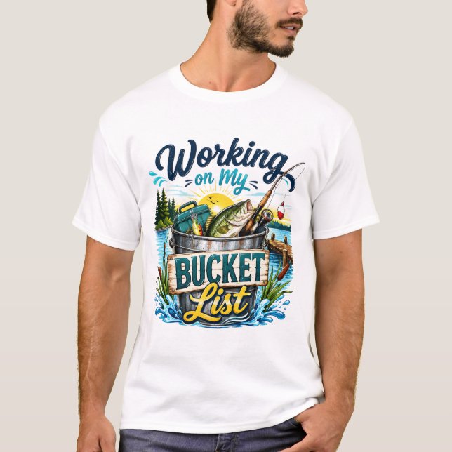 Camiseta Trabalhando na minha Lista de Desejos (Frente)