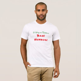 Camiseta Trabalhando na Trendy Humbug SarcasticTshirt natal