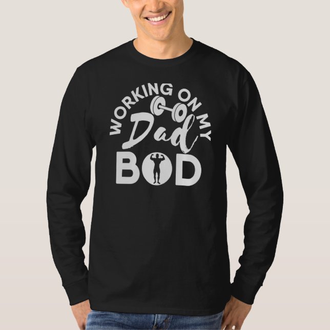 Camiseta Trabalhando no meu exercício de Malhação de ginást (Frente)