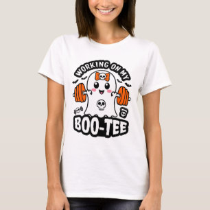Camiseta Trabalhando no meu Morto de Tee Halloween Levanta