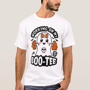 Camiseta Trabalhando no meu Morto de Tee Halloween Levanta 