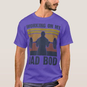 Camiseta Trabalhando No Meu Pai Bacana GymFor Men Pai Tee 1
