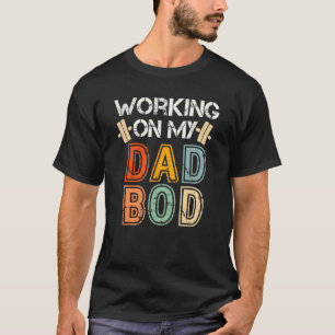 Camiseta Trabalhando no meu Pai Bacana Retrô para Fathe Leg