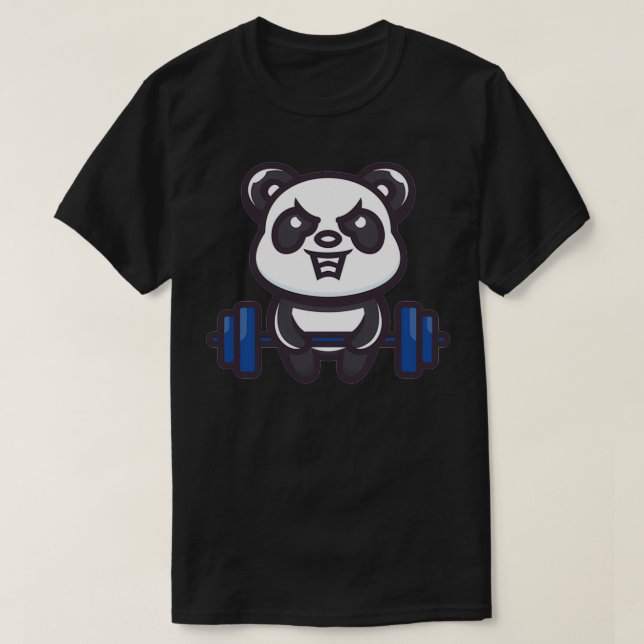 Camiseta Trabalhar em Panda em Retardo (Frente do Design)