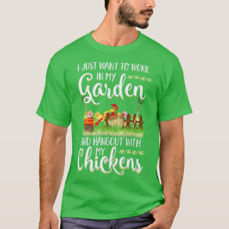 Camiseta Trabalhar No Meu Jardim Com O Meu Gardeni