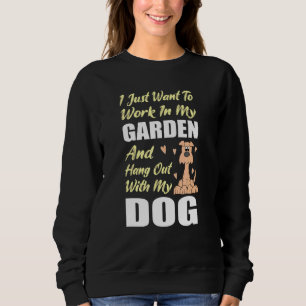 Camiseta Trabalhar No Meu Jardim E Ficar Com O Meu Pet De C