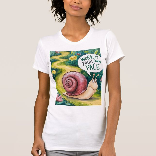 CAMISETA TRABALHE AO SEU PRÓPRIO RITMO (Frente)