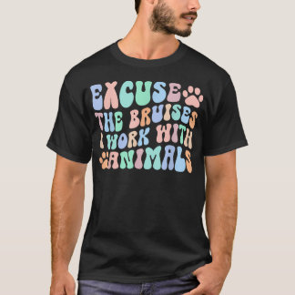 Camiseta Trabalhe Com Animais Técnico de Veterinária Técnic