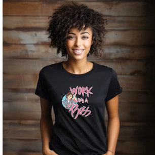 Camiseta Trabalhe como chefe - senhora chefe