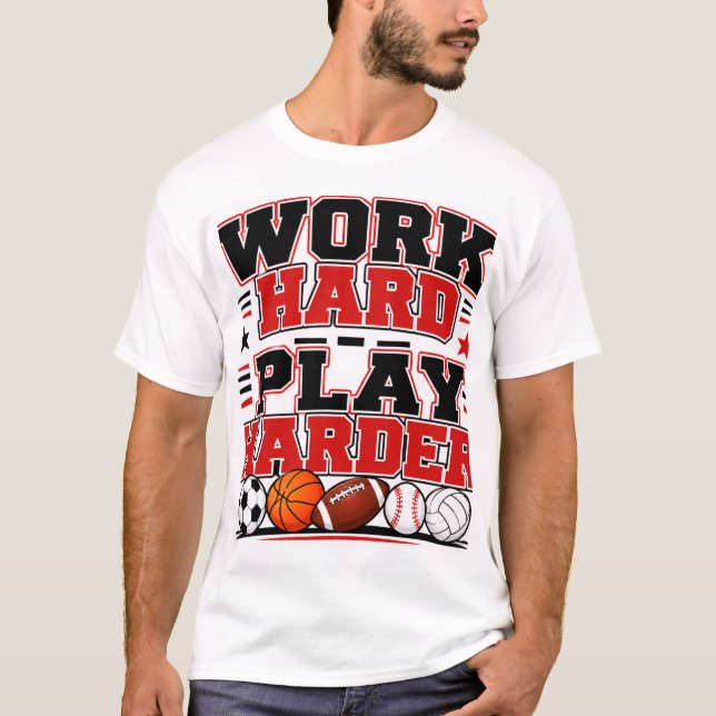 Camiseta Trabalhe Duro Divirta-se Mais (Frente)
