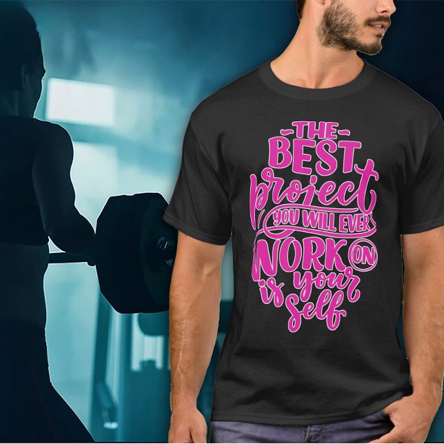Camiseta Trabalhe em Si Exercício Masculino (Criador carregado)