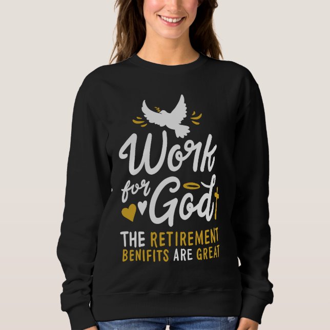 Camiseta Trabalhe Para Deus Citação Fofa Poderosa Amor Jesu (Frente)