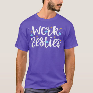 Camiseta Trabalho Besties Office Trabalho Coworker Amizade 