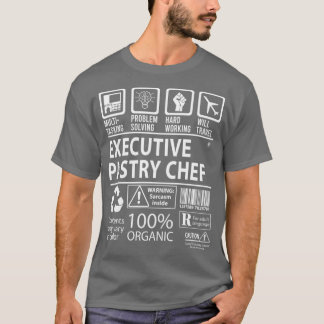 Camiseta Trabalho Certificado de Multitarefa para Chef Exec