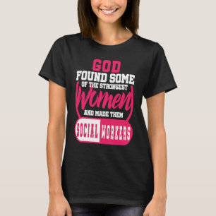 Camiseta Trabalho Cristão de Assistente Social MSW Mestrado