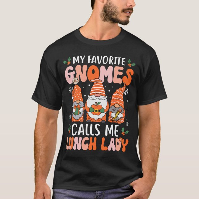 Camiseta Trabalho da cantina da escola dos gnomos de Natal (Frente)
