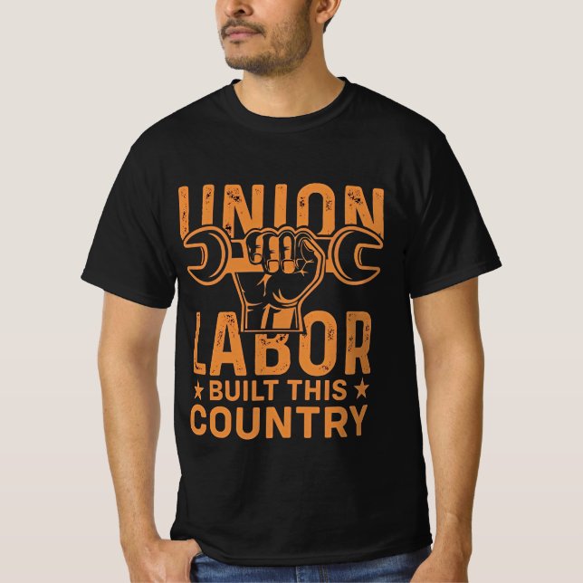 CAMISETA TRABALHO DA UNIÃO CONSTRUIU ESTE PAÍS (Frente)