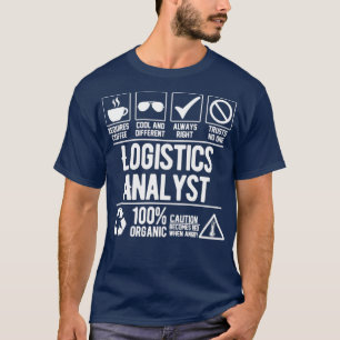 Camiseta Trabalho de Analista de Logística do Analista de 
