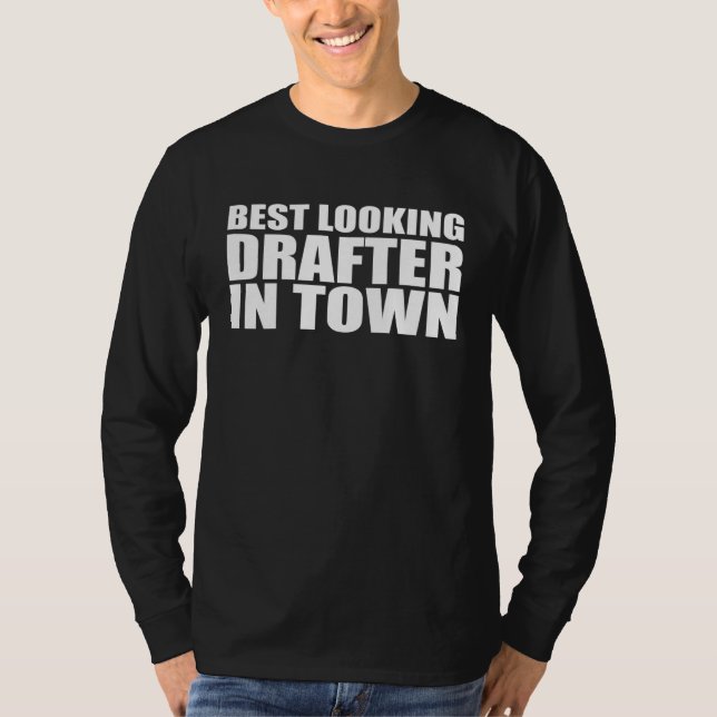 Camiseta Trabalho de Apreciação de Funcionário Drafter (Frente)