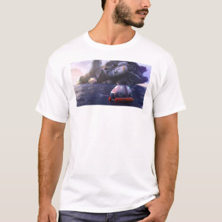 Camiseta Trabalho de arte Aurora Poster de escape subnautic