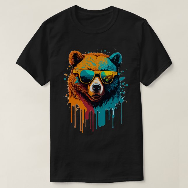Camiseta Trabalho de arte Bear (Frente do Design)
