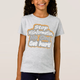 Camiseta Trabalho de arte Bonita Sobre "Interromper Desinfo