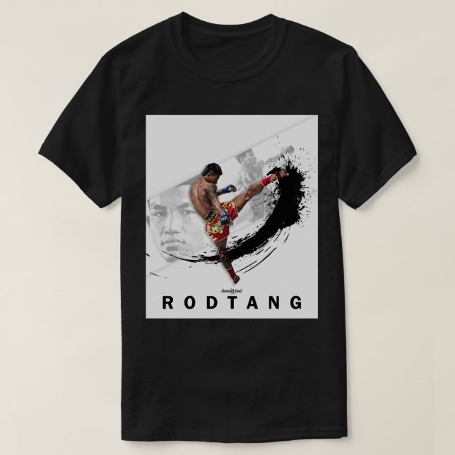 Camiseta TRABALHO DE ARTE branca de RODTANG Muaythai por sh (Frente do Design)