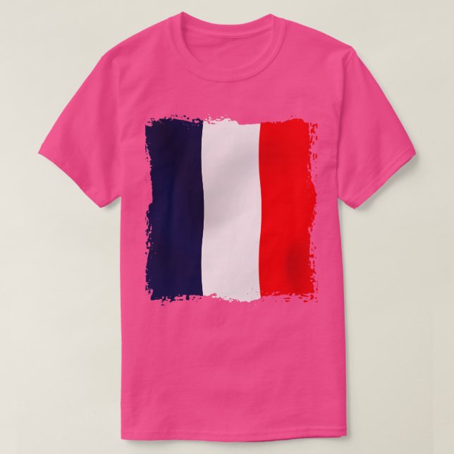 Camiseta Trabalho de arte da França (Frente do Design)