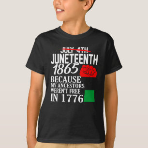 Camiseta Trabalho de arte da História Negra Americana de 18