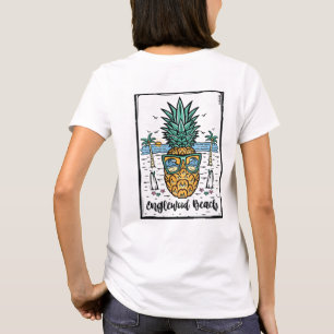 Camiseta Trabalho de arte da Praia do Englewood de ambos os