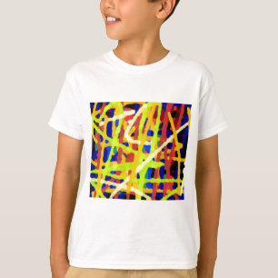 Camiseta Trabalho de arte de Abstrato colorida