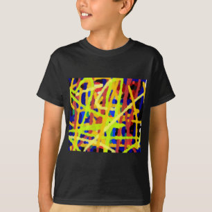 Camiseta Trabalho de arte de Abstrato colorida