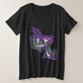 Camiseta Trabalho de arte de Abstrato de mídia mista