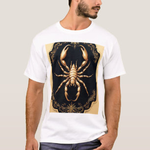 Camiseta Trabalho de arte de aranha Ouro de luxo